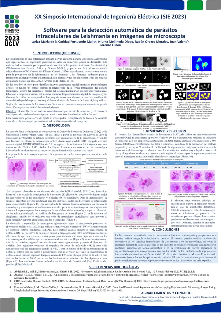 Software for automated detection of intracellular Leishmania parasites in microscopy images