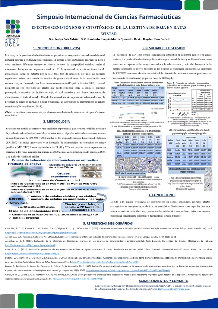 GENOTOXIC AND CYTOTOXIC EFFECTS OF SOY LECITHIN IN WISTAR RATS.