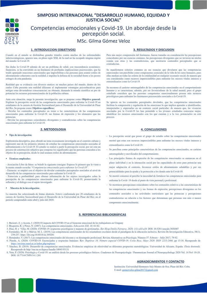 Competencias emocionales y Covid-19. Un abordaje desde la percepción social.