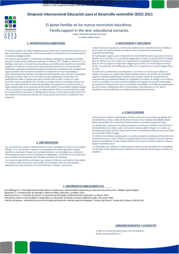 Family support in the new educational scenarios