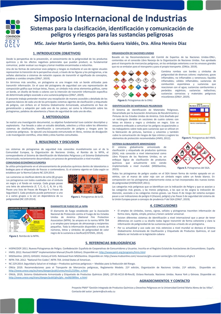 Sistemas para la clasificación, identificación y comunicación de peligros y riesgos para las sustancias peligrosas