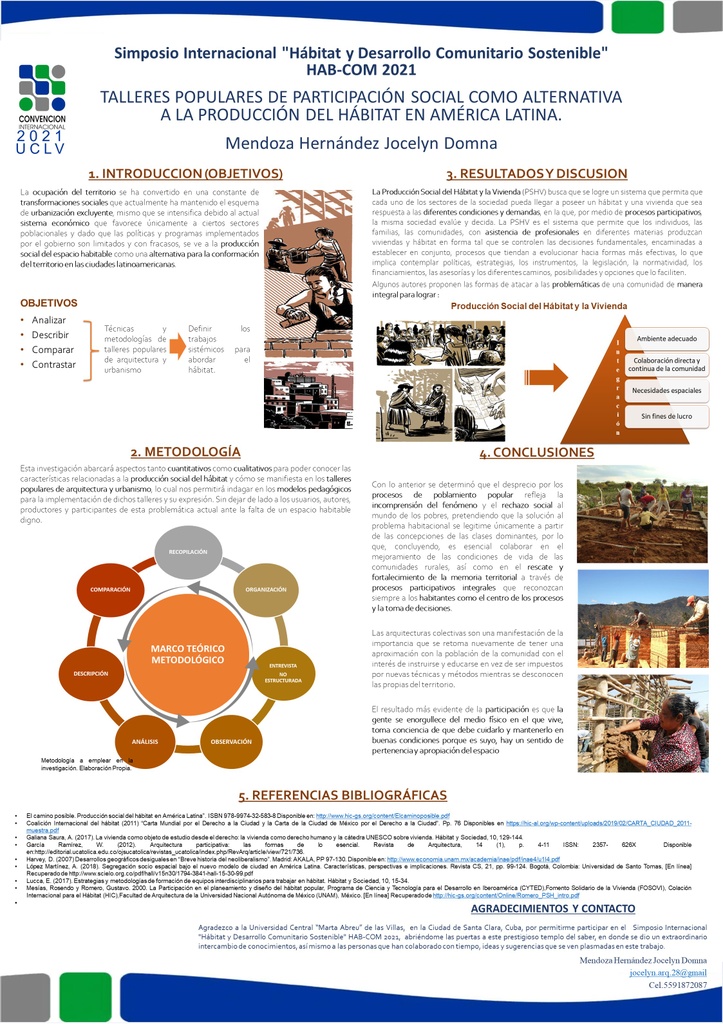 Talleres populares de participación social como alternativa a la producción del hábitat en América Latina.