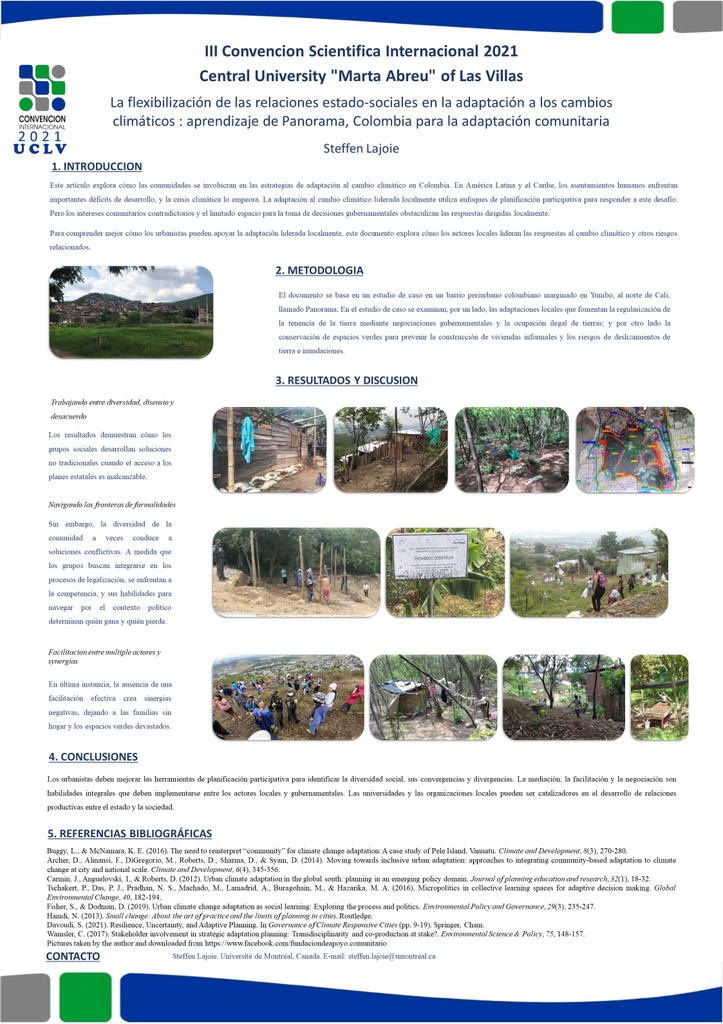 Integrating flexible state-society spaces into climate change adaptation: lessons for locally-led climate responses from Panorama, Colombia