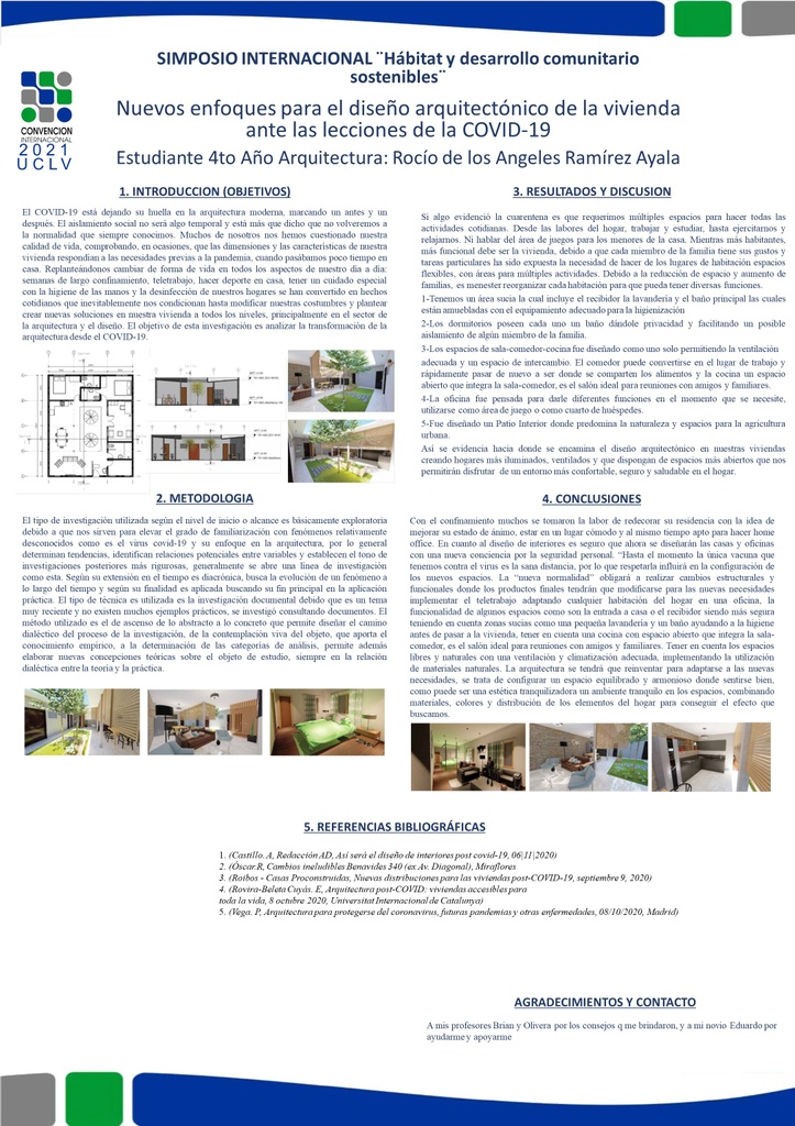 Nuevos enfoques para el diseño arquitectónico de la vivienda ante las lecciones de la COVID-19