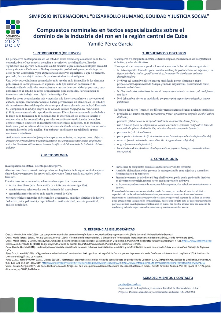 Compuestos nominales en textos especializados sobre la producción industrial de ron en la región central de Cuban5
