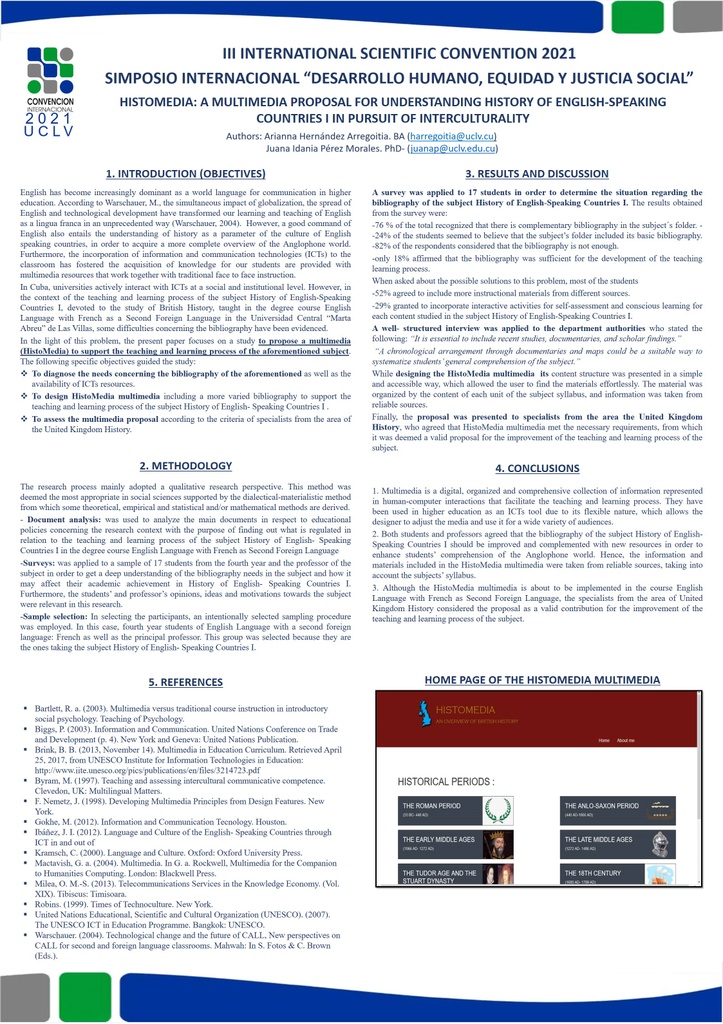 HistoMedia: A Multimedia Proposal for Understanding History of English-Speaking Countries in pursuit of Interculturality