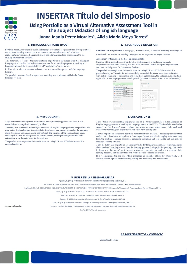 Using Portfolio as a Virtual Alternative Assessment Tool in the Subject Didactics of English Language Teaching