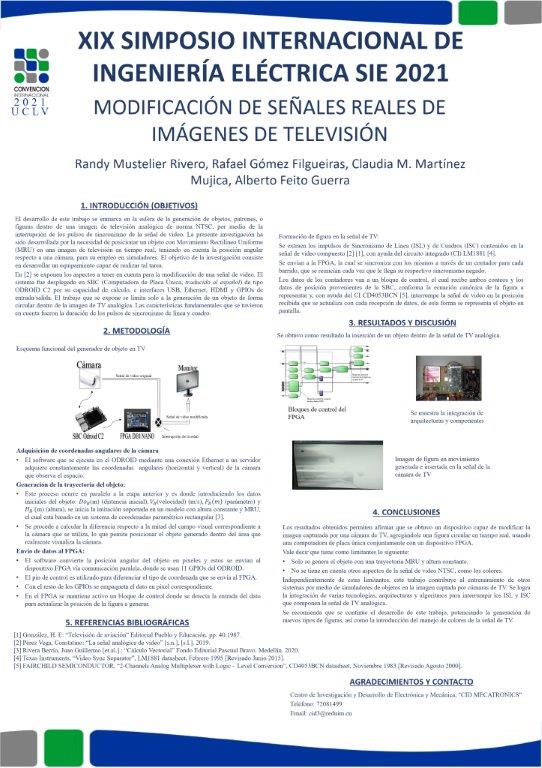 Modificación de señales reales de imágenes de Televisión