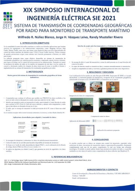 Radio geographic coordinates transmission system for maritime transport monitoring.