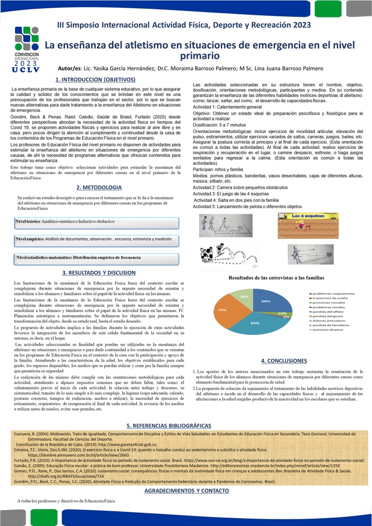 THE TEACHING OF ATHLETICS IN EMERGENCY SITUATIONS AT THE PRIMARY LEVEL