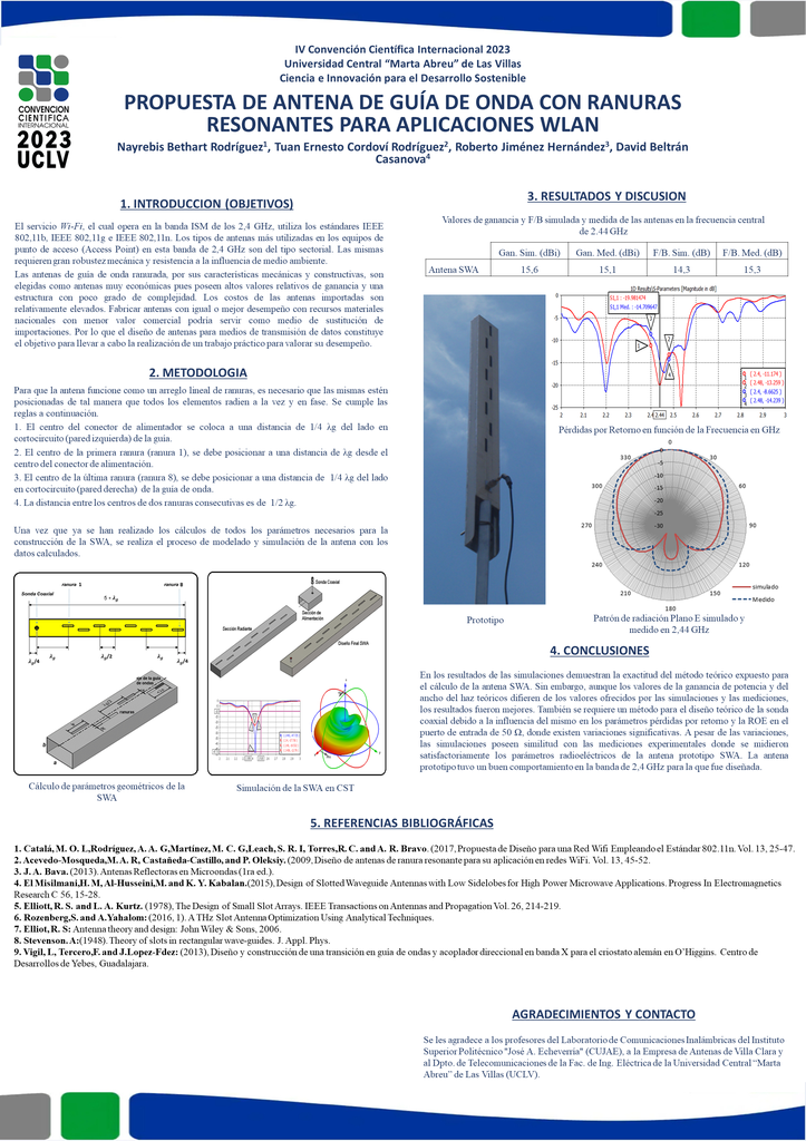 WAVEGUIDE ANTENNA PROPOSAL WITH RESONANT SLOTS FOR WLAN APPLICATIONS