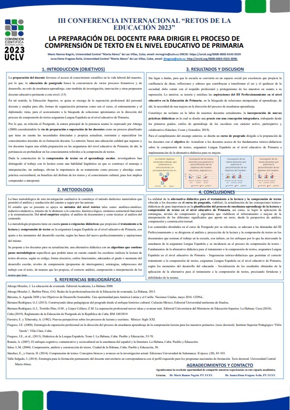 THE PREPARATION OF THE TEACHER TO DIRECT THE PROCESS OF TEXT COMPREHENSION AT THE ELEMENTARY EDUCATIONAL LEVEL