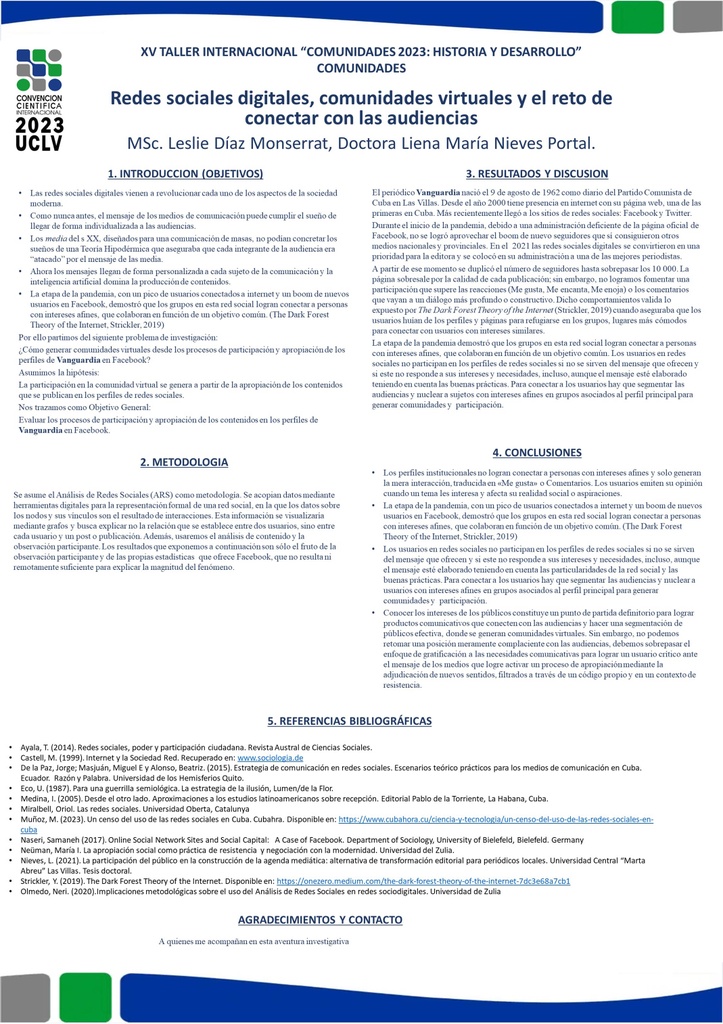 Digital social networks, virtual communities and the challenge of connecting with audiences.