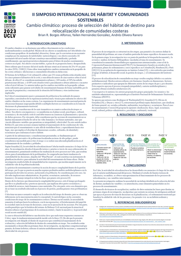 Resilience to Climate Change: Habitat Selection in the Relocation of Coastal Communities