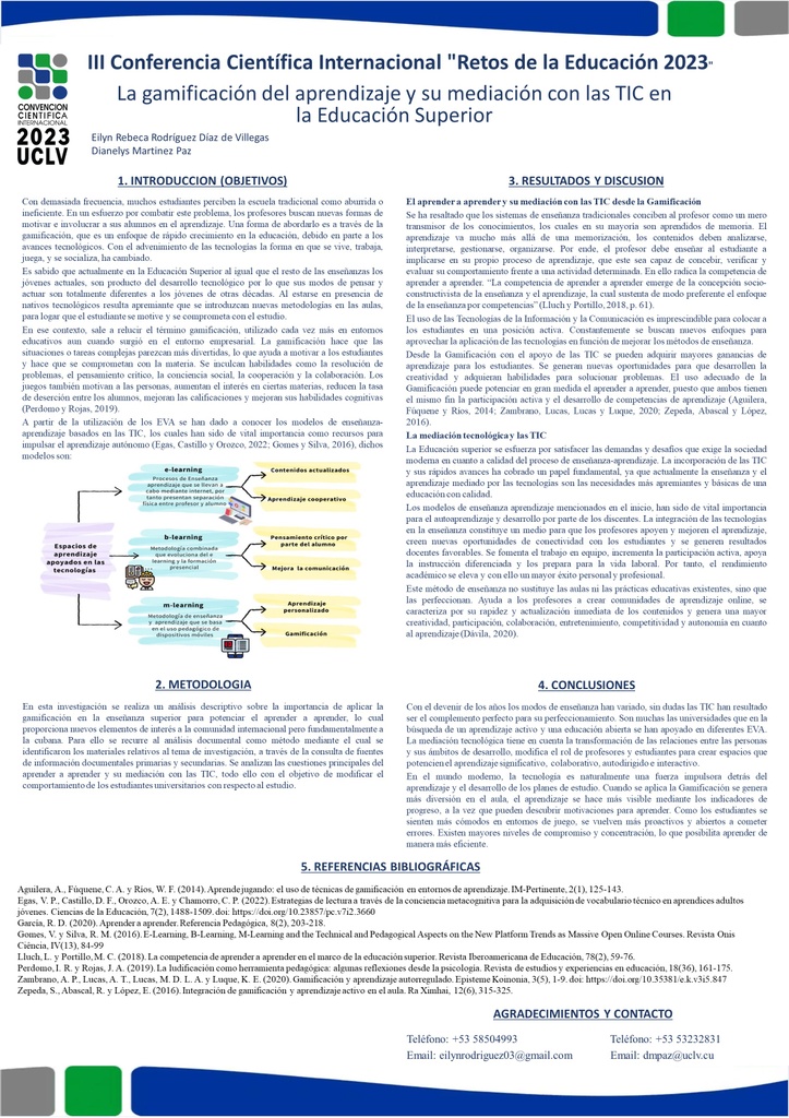 The gamification of learning and its mediation with ict in higher Education