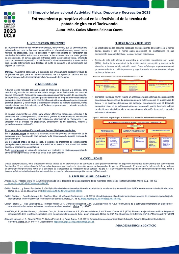 El entrenamiento perceptivo visual en la efectividad de la técnica de patada de giro en el Taekwoondo